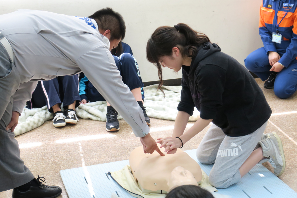 医療事務学科1年生 救命講習を受講しました！