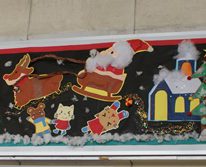 光駅１２月の壁面作品