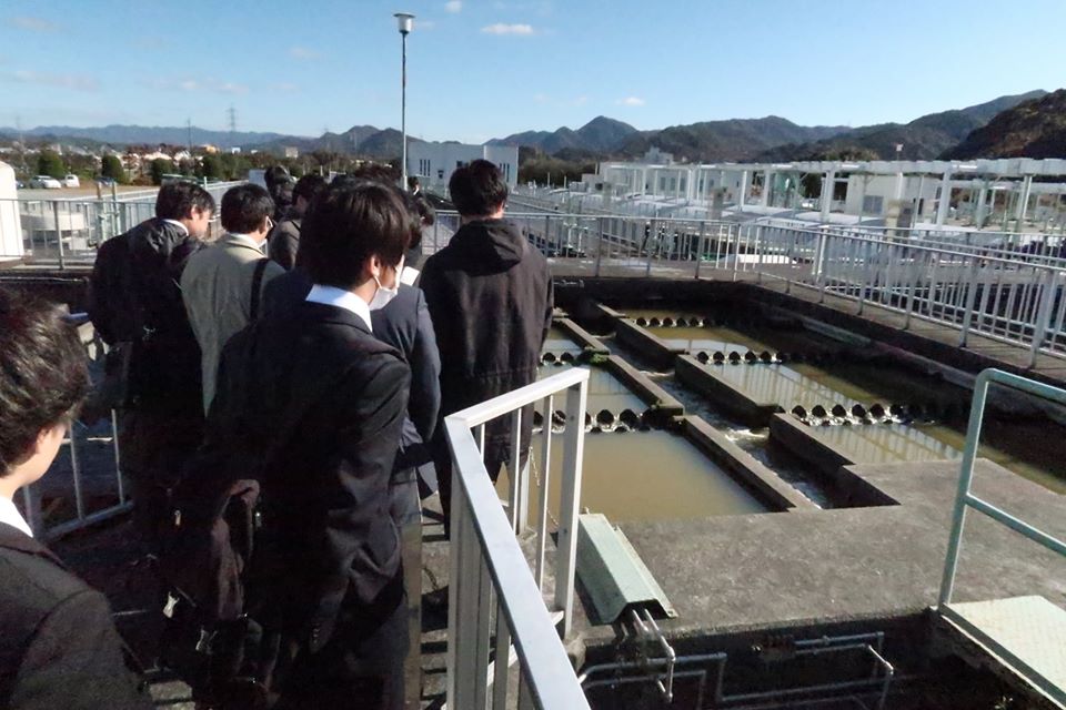 山口浄化センターの見学に行きました！