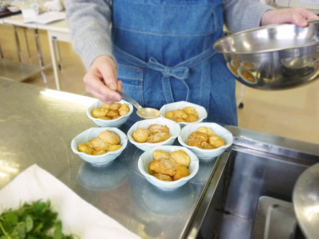 栄養学での調理実習！