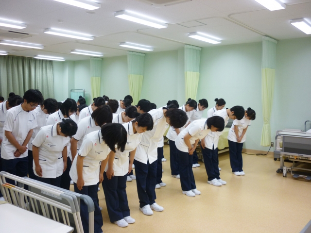 看護学科1年生の実習が始まりました！